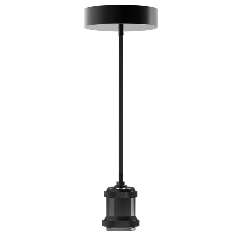 Suspension Vintage noire E27 XANLITE