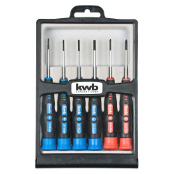 Jeu de tournevis de précision 6 pièces – Réparations fines | KWB