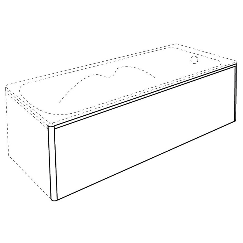 Tablier Baignoire Clip's 180cm ALLIBERT - Installation Facile