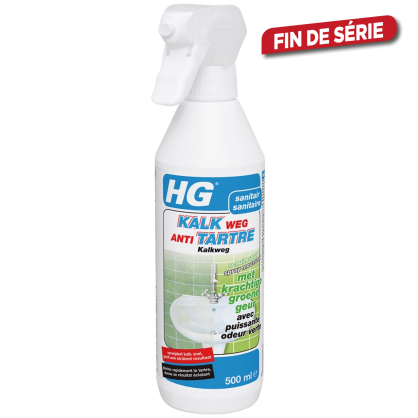Spray moussant anti-tartre avec puissante odeur verte 0,5 L HG