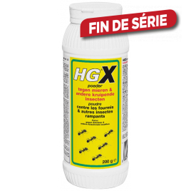 HGX Poudre contre les fourmis et autres insectes rampants 0,2 kg HG
