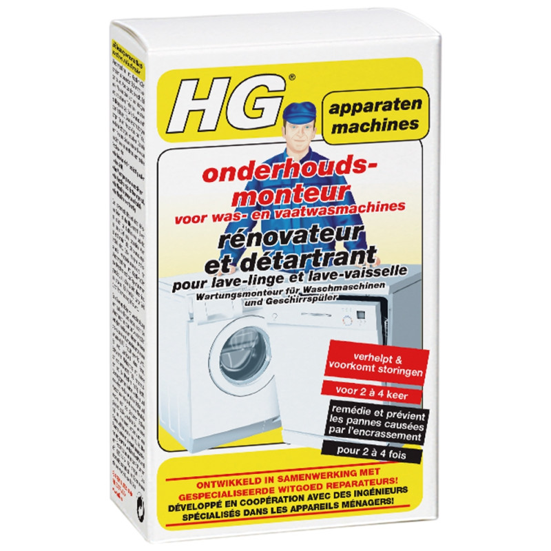 Rénovateur et détartrant pour lave-linge et lave-vaisselle 0,2 kg HG