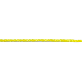 Drisse tressée en polypropylène jaune Ø 4 mm au mètre CHAPUIS