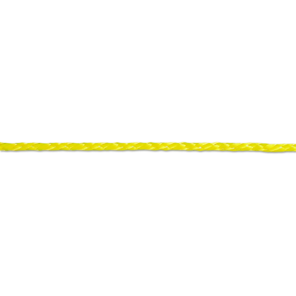 Drisse tressée en polypropylène jaune Ø 4 mm au mètre CHAPUIS