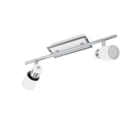 Spot LED Davida blanc GU10 2x5W – éclairage moderne | EGLO