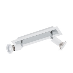Spot LED Sarria blanc GU10 2x5W – Éclairage Moderne | EGLO