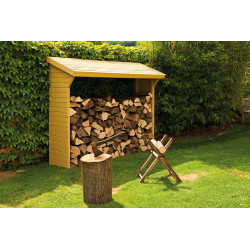 Abri pour bûches en bois 220 x 75 x 183 cm – Rangement et protection | BURGER Abri pour bûches en bois 220 x 75 x 183 cm – Rangement et protection | BURGER