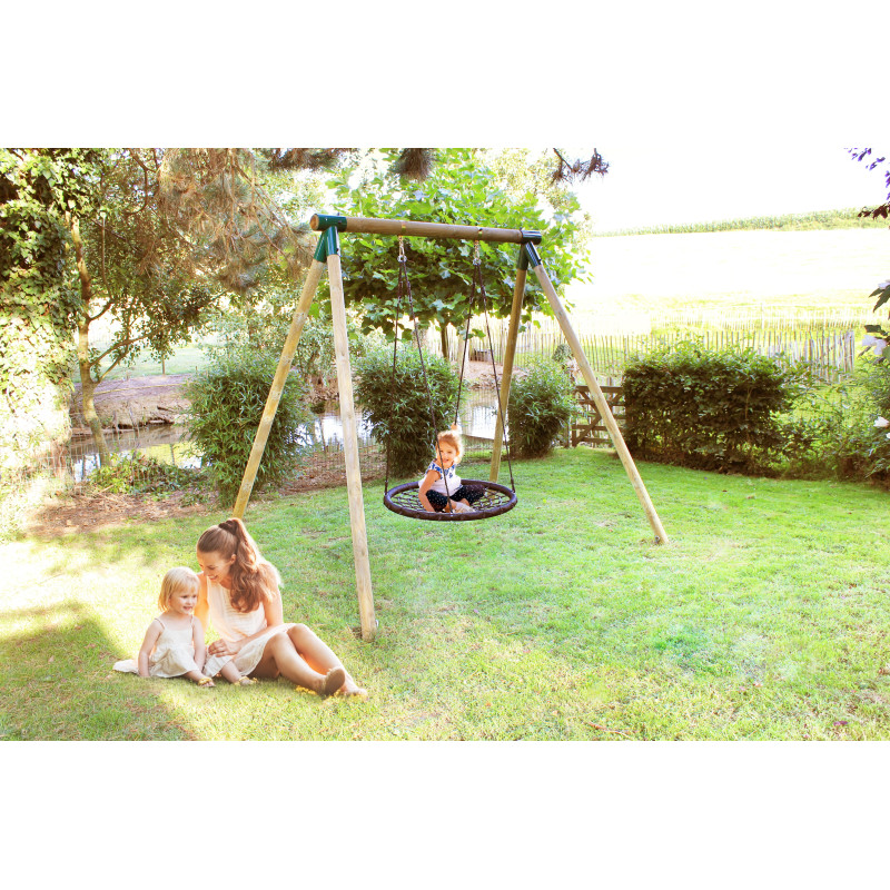 Portique bois et métal Clara SOLID - Tour de jeux extérieur | SOLID