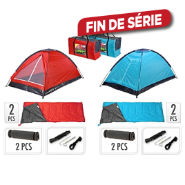 Set camping : 2 sac de couchage et 2 tapis et 2 tentes