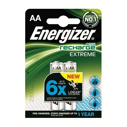 Pile rechargeable Extreme AA 2 pièces ENERGIZER