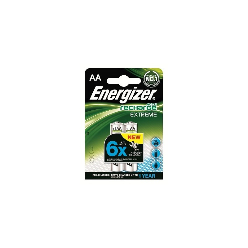 Pile rechargeable Extreme AA 2 pièces ENERGIZER