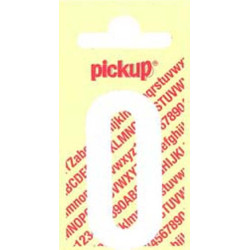 Chiffre 0 Adhésif Vinyle Blanc 4x6cm – Signalisation Facile | PICKUP