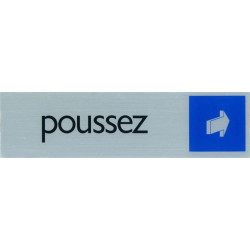 Plaque Poussez la Porte Adhésive – Signalisation Claire | PICKUP