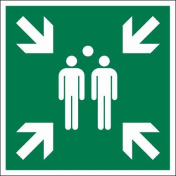 Pictogramme Point de Rassemblement 15x15cm – Sécurité Visible | PICKUP