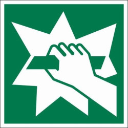 Pictogramme casser pour accès 15x15 cm – Signalisation claire | PICKUP