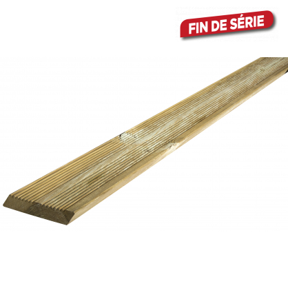 Planche en bois biseauté 240 x 14,5 x 2,7 cm SOLID
