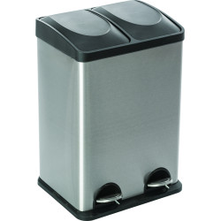 Poubelle de cuisine Step Bin 50 L noir - SUNDIS - Mr.Bricolage