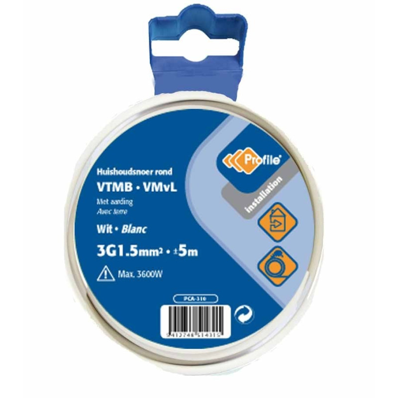 Câble VTMB 3G1.5 mm² 5 m PROFILE