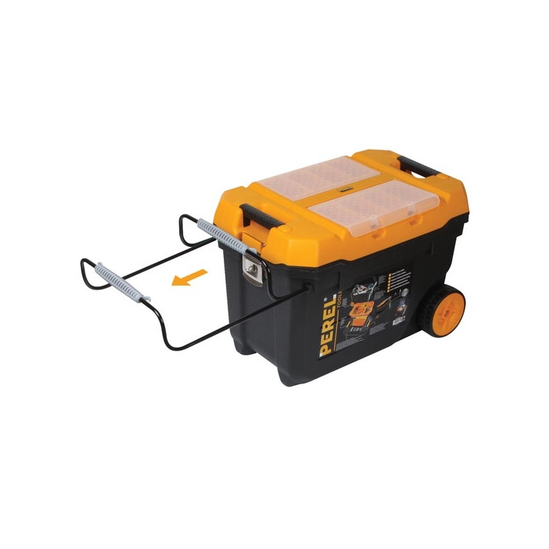 Coffre à outils sur roulettes PEREL – Rangement pratique | PEREL