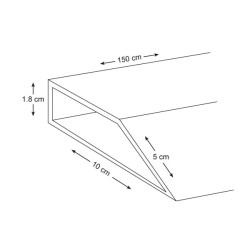 Profilé Aluminium Biseauté 150cm – Finition Pro | TOOLLAND Profilé Aluminium Biseauté 150cm – Finition Pro | TOOLLAND