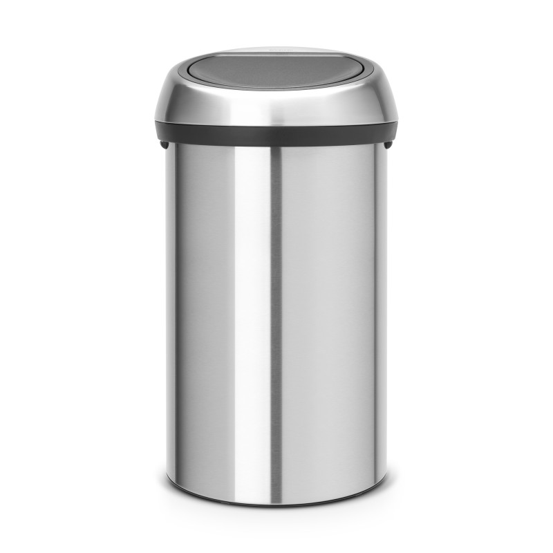 Poubelle Touch Bin 60 L gris métallique BRABANTIA