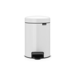 Poubelle à pédale 3L Blanc – Hygiène Facile | BRABANTIA
