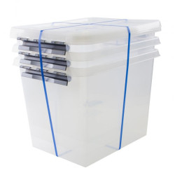 Box rangement Q-line 52L – Lot 3 pièces | SUNWARE