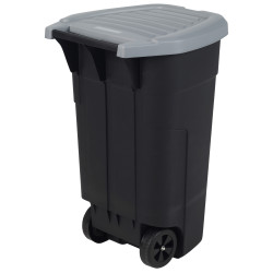 Poubelle extérieure noire 110L ALLIBERT – Robuste et pratique