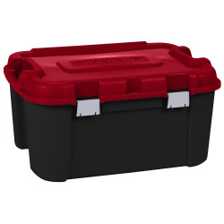 Box de rangement Totem 140L – Noir et Rouge | ALLIBERT