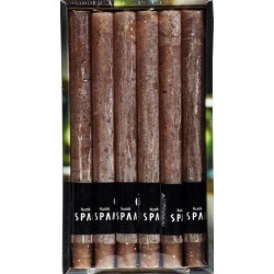 Bougie Chandelier Rustique Taupe 25cm – Ambiance Chaleureuse | SPAAS