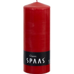 Bougie Cylindre Rouge 8x20cm – Ambiance Chaleureuse | SPAAS
