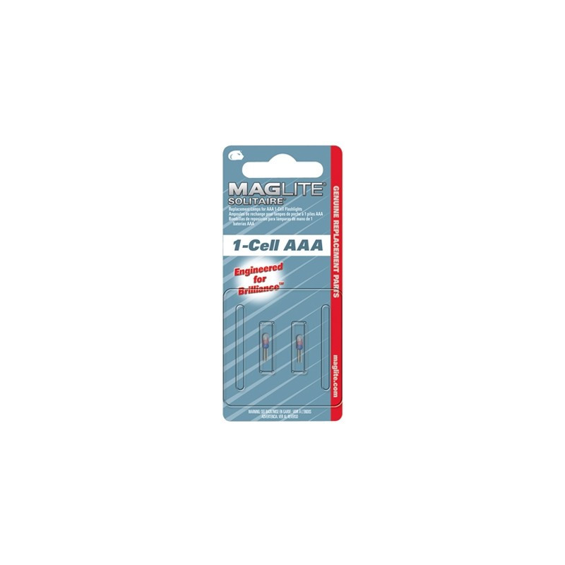 Ampoule 1 Cell AAA pour torche Solitaire 2 pièces MAGLITE