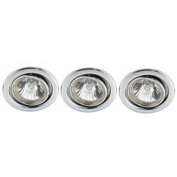 Spot encastrable halogène orientable chrome GU10 – Éclairage puissant | PROLIGHT