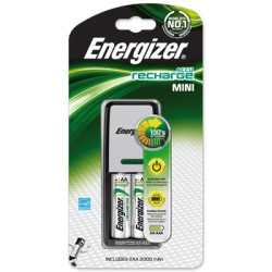 Mini chargeur 2 canaux avec 2 piles AA 2000 mAh ENERGIZER