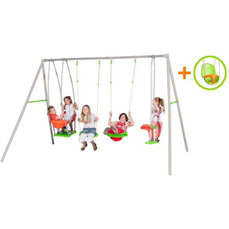 Portique en métal Luca : Tour de jeux pour enfants | TRIGANO