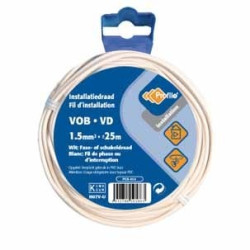 Câble VOB 1.5 mm² blanc 25m – Installation Facile | PROFILE