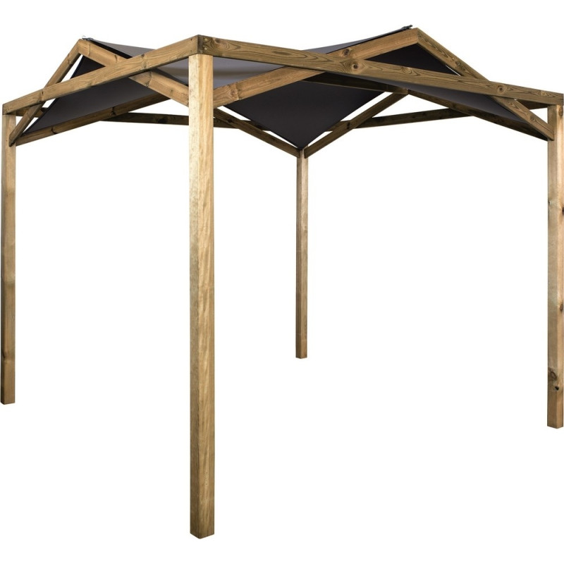 Pergola Eclipse en bois 297 x 297 x 266 cm