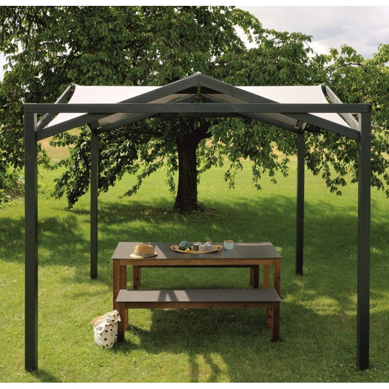 Pergola Eclipse en bois 297 x 297 x 266 cm