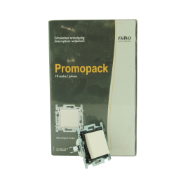 Ecopack interrupteur unipolaire crème 10 pièces NIKO