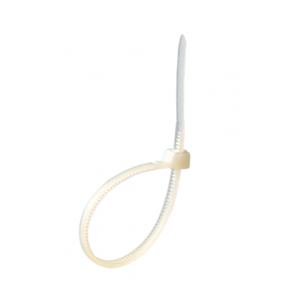 Collier serre-câbles 2,5 x 100 mm blanc 100 pièces PROFIL
