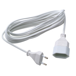 Rallonge 5m 2x0.75mm² Blanche – Usage Facile | PROFILE