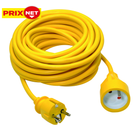 Rallonge 3G1,5 PVC jaune 10 m PROFILE