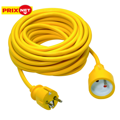 Rallonge 3G1,5 PVC jaune 10 m PROFILE