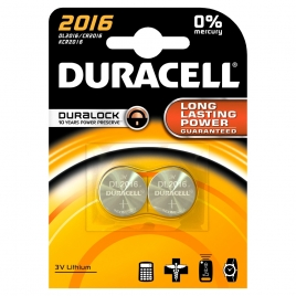 Pile boutons au lithium 2016 2 pièces DURACELL
