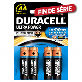 Set de piles alcalines AA Ultra Power 4 pièces DURACELL