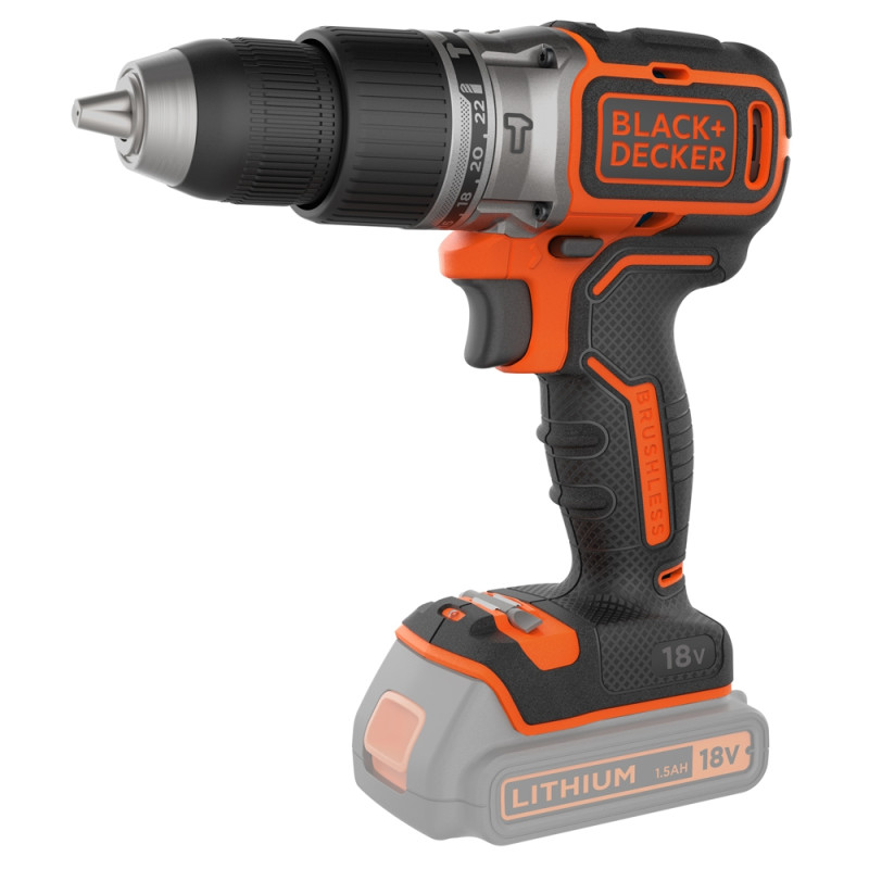 Perceuse à percussion sur batterie BL188N-XJ 18 V BLACK+DECKER