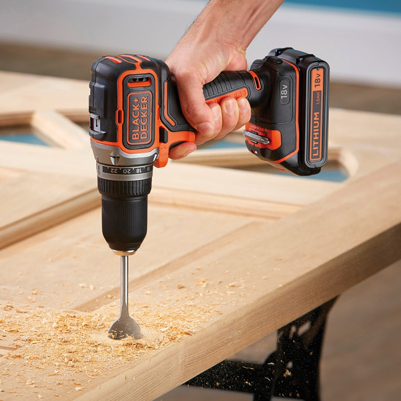 Perceuse Visseuse BLACK+DECKER 18V – Puissante | BLACK+DECKER

