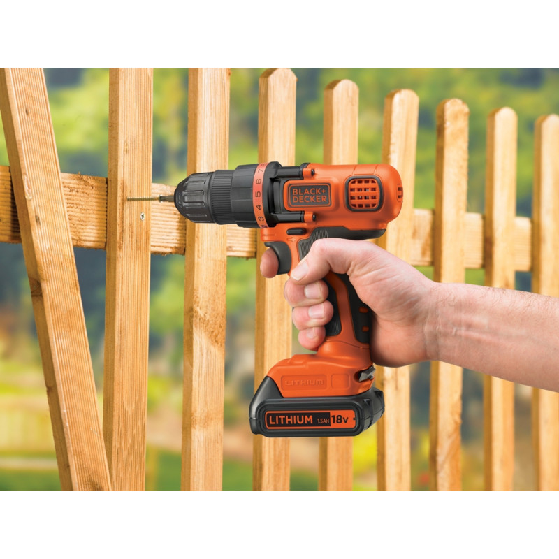 Perceuse visseuse 18V BDCDD18N-XJ – Puissante et polyvalente | BLACK+DECKER Perceuse visseuse 18V BDCDD18N-XJ – Puissante et polyvalente | BLACK+DECKER