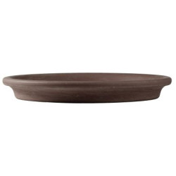 Soucoupe Calima Basalte Ø24cm – Terre Cuite Durable