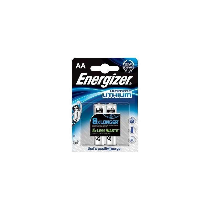 Pile lithium AA Ultimate 2 pièces ENERGIZER